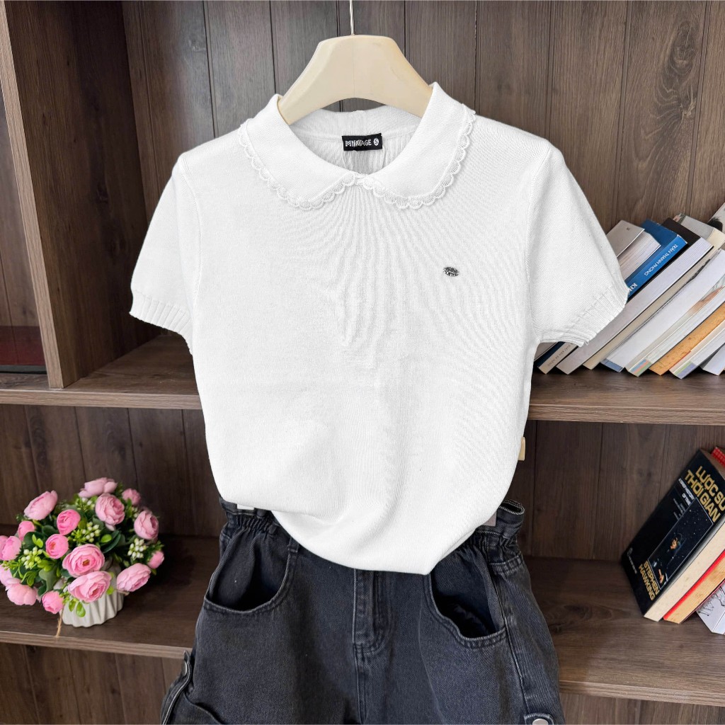 Áo Len Mirage Cổ Bèo Local Brand Chất Len Mongtoghi Mềm Mịn Thoáng Mát.