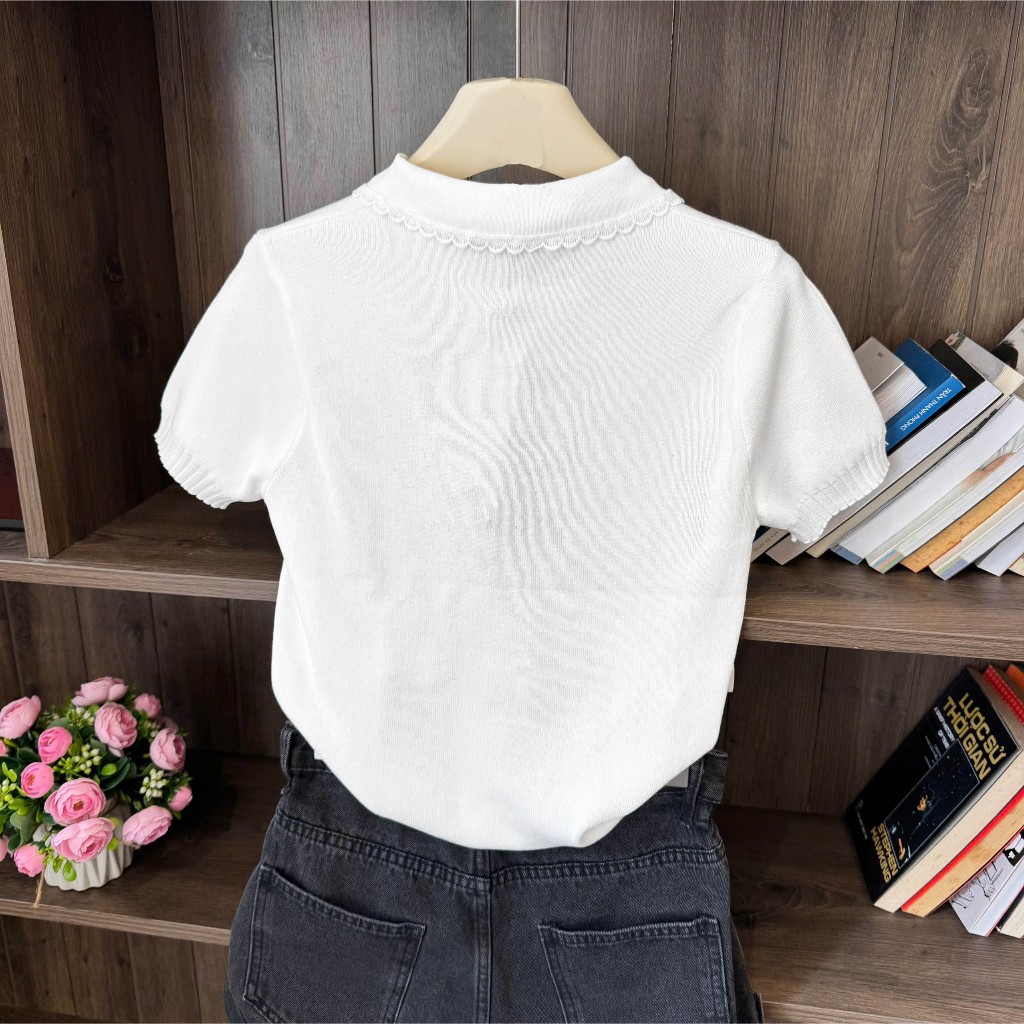 Áo Len Mirage Cổ Bèo Local Brand Chất Len Mongtoghi Mềm Mịn Thoáng Mát.