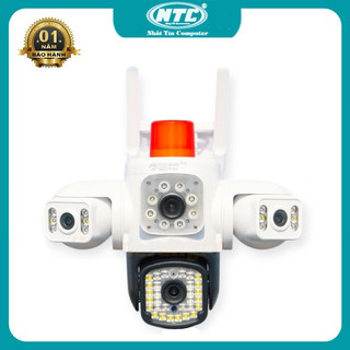 Camera IP wifi ngoài trời Yoosee F50 PTZ 4 mắt 3 màn hình phân giải 1920P x 3240 FullHD+ 2 Râu -hồng ngoại led trợ sáng