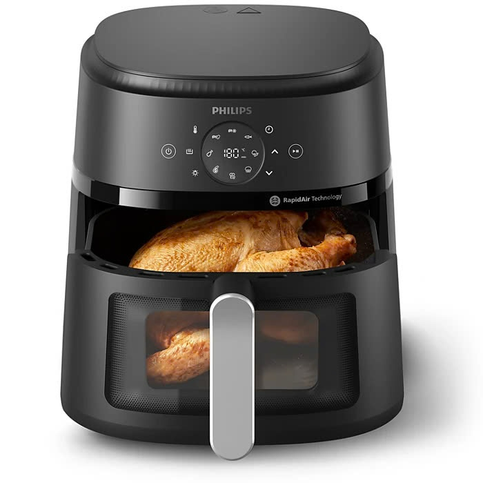 [LIVE] Nồi Chiên Không Dầu Điện Tử Philips NA230/00 | NA231/00 6.2L 1700W Cửa Kính -Hàng Chính Hãng
