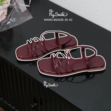 Giày sandal 1cm BIGSIZE 35-42 Giày sandal nữ bigsize, sandal quai hậu nữ - THENYSMILE - SALADD