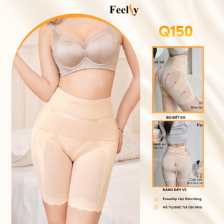 Quần gen bụng 𝐅𝐞𝐞𝐥𝐬𝐲 Q150 - Định hình bụng, cạp cao, siết eo, chống chảy xệ, nâng mông, không lộ vân