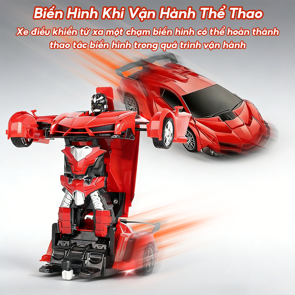 Biến Hình Đồ Chơi Xe Ô Tô Điều Khiển Từ Xa RC Robot Đua Xe Đồ Chơi Trẻ Em Bé Trai
