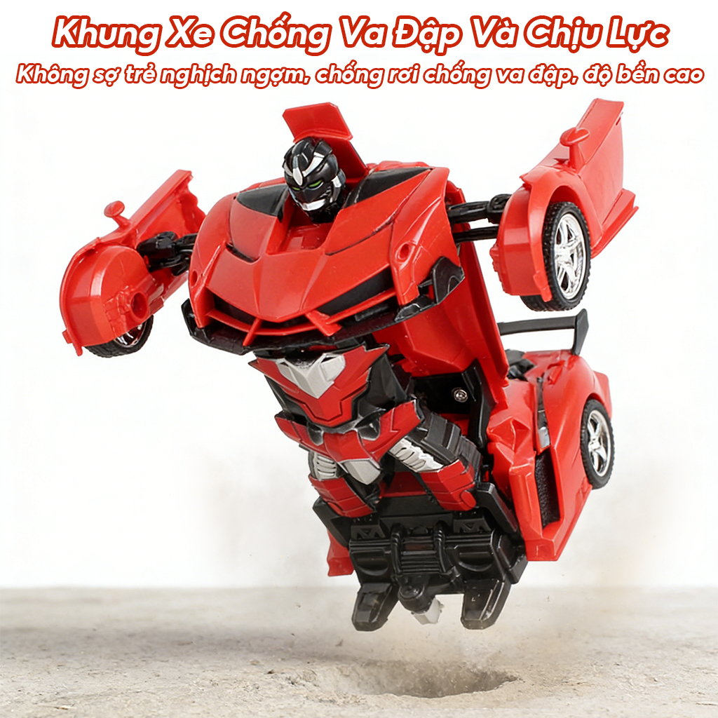 Biến Hình Đồ Chơi Xe Ô Tô Điều Khiển Từ Xa RC Robot Đua Xe Đồ Chơi Trẻ Em Bé Trai