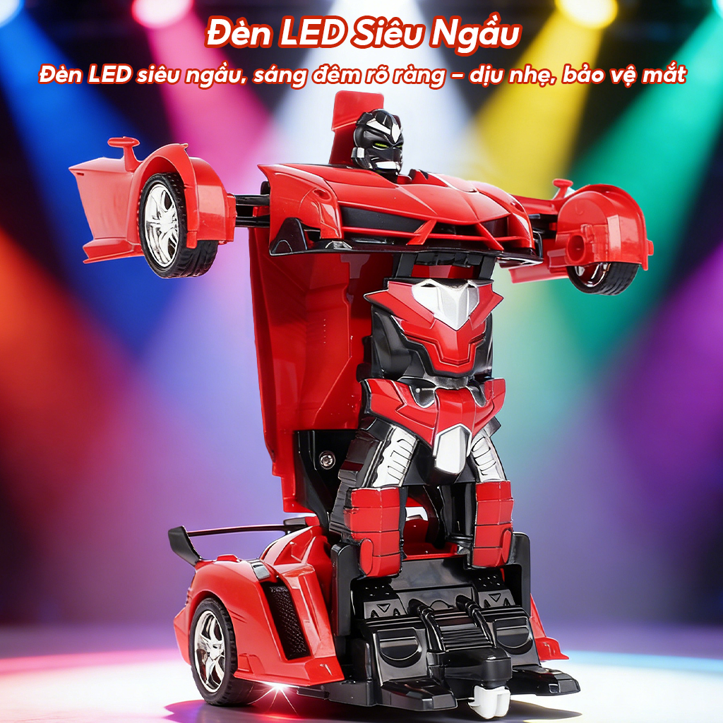 Biến Hình Đồ Chơi Xe Ô Tô Điều Khiển Từ Xa RC Robot Đua Xe Đồ Chơi Trẻ Em Bé Trai