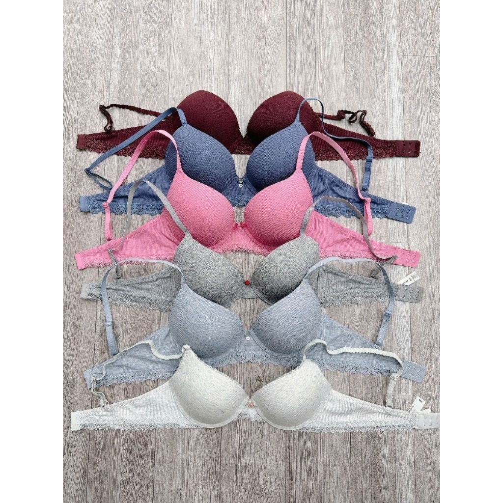 (BomoHouse) Áo ngực cotton Laur@ Ashleyy* có đệm nâng bigsize dư xịn