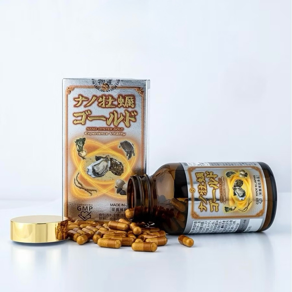 Viên Uống Hàu Biển Nano Oyster Gold Nhật Bản - Hộp 120 viên -  Hỗ Trợ Tăng Cường Sinh Lý Nam Giới