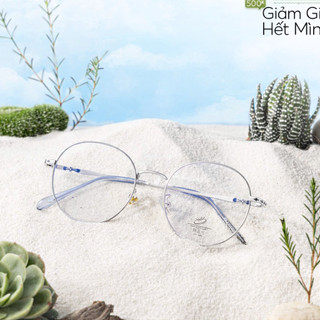 Gọng Kính Cận Tròn Nam Nữ Đổi Màu Eye Plus 66051 Gọng Kim Loại,Dáng Thời Trang Trẻ Trung Phong Cách