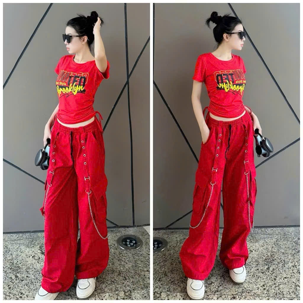 Quần thể thao jonger túi hộp chất thô  trẻ trung năng động tập Zumba, Shuffle Dance, aerobic...