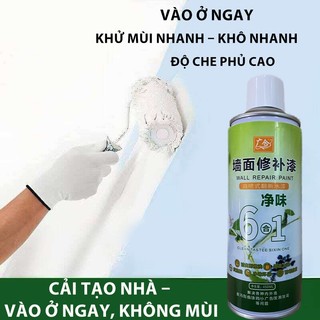 YiyiBình Xịt Sơn Sửa Tường Nhà  Che Vết Bẩn, Vết Vẽ Bậy, Nấm Mốc, Ố Vàng, Làm Sạch Nhanh