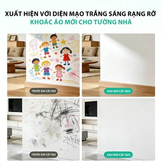 YiyiBình Xịt Sơn Sửa Tường Nhà  Che Vết Bẩn, Vết Vẽ Bậy, Nấm Mốc, Ố Vàng, Làm Sạch Nhanh