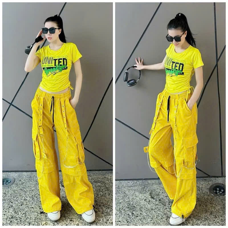 Quần thể thao jonger túi hộp chất thô  trẻ trung năng động tập Zumba, Shuffle Dance, aerobic...