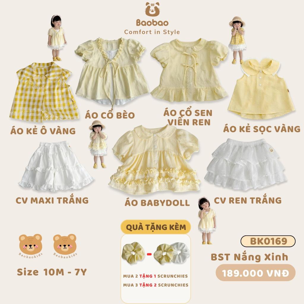 [BAOBAO- ODER] - BST NẮNG XINH (LẺ SẢN PHẨM) CAO CẤP XINH XẮN ĐÁNG YÊU DÀNH CHO BÉ GÁI - BK0169