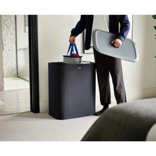 Thùng đựng đồ giặt 3 ngăn có quai xách Joseph Joseph 50024/50025 Tota Trio 90L Thiết kế nhỏ gọn thanh lịch GermanySNT HC