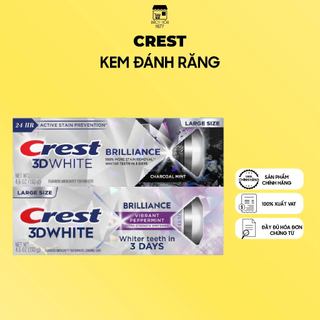 Kem Đánh Trắng Răng Crest Trắng Sáng Vượt Trội, Sạch Sâu , Thơm Lâu 3D White Brilliance (130g)
