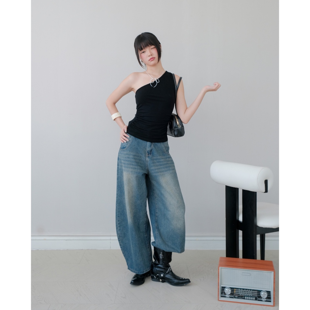 Áo Nữ VOCIF TOP Lệch Vai Cá Tính SECODEE