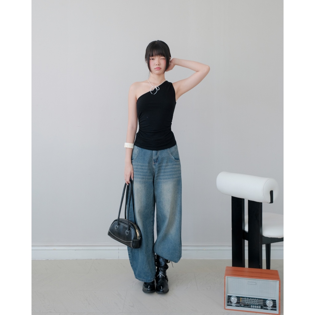 Áo Nữ VOCIF TOP Lệch Vai Cá Tính SECODEE