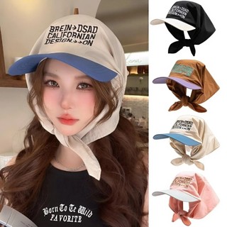 Mũ Lưỡi Trai Chống Nắng Nữ Kèm Khăn Che Gáy 2in1 – Mũ Che Kín Cổ, Chống UV, Đi Biển, Thời Trang