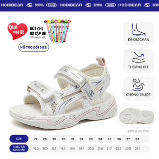 Dép quai hậu 2 quai bé gái HOBIBEAR E2203, sandal 2 quai có đế EVA cao cấp chống trơn trượt