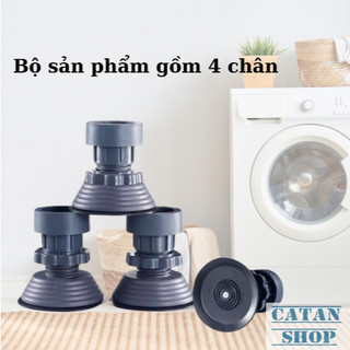 [Chống Rung] Bộ 4 Chân Đỡ Máy Giặt Cao Cấp Chống Rung, Điều Chỉnh Cao Thấp Linh Động Vệ Sinh Dễ Dàng