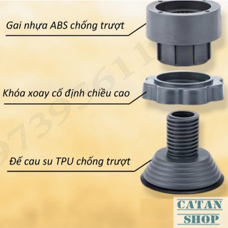 [Chống Rung] Bộ 4 Chân Đỡ Máy Giặt Cao Cấp Chống Rung, Điều Chỉnh Cao Thấp Linh Động Vệ Sinh Dễ Dàng