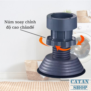 [Chống Rung] Bộ 4 Chân Đỡ Máy Giặt Cao Cấp Chống Rung, Điều Chỉnh Cao Thấp Linh Động Vệ Sinh Dễ Dàng