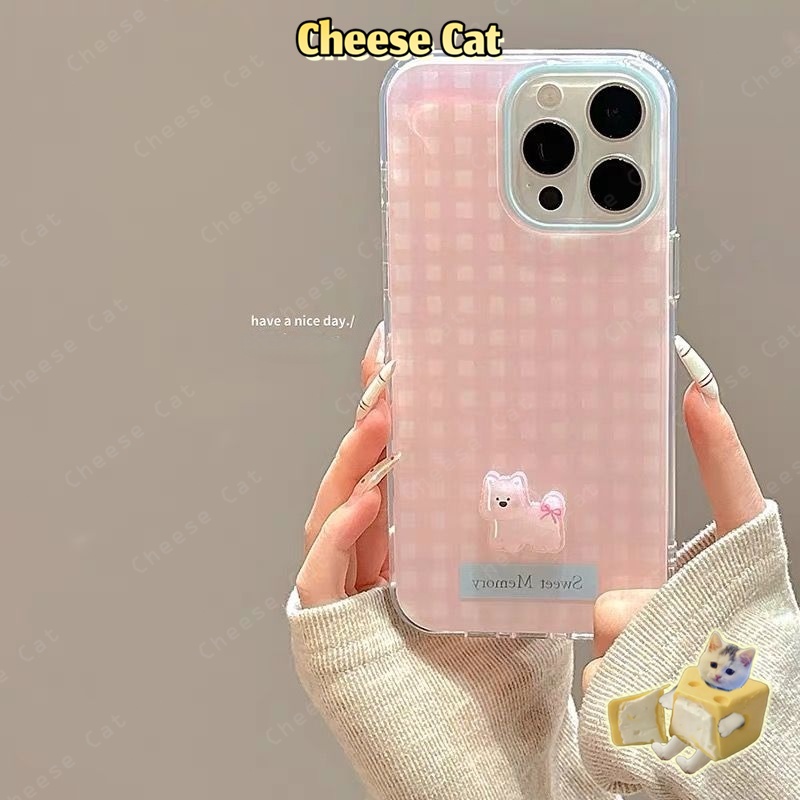 ins Kẻ sọc hàn quốc thích hợp cho ốp điện thoại Apple 13 12 Pro Max Xr Xs 7P 11 14 15 Plus 16 17 Air TPU mềm dễ thương