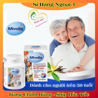 Viên uống bổ sung vitamin tổng hợp A-Z Mivolis 100 viên của Đức