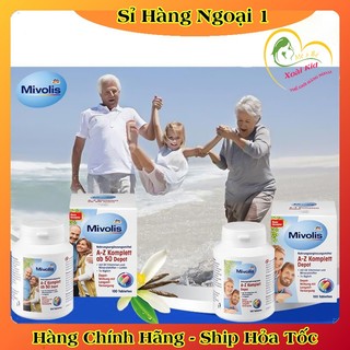 Viên uống bổ sung vitamin tổng hợp A-Z Mivolis 100 viên của Đức