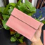 Ví Đựng Giấy Tờ Đăng Kiểm Xe Ô Tô Da Bò Togo, Mềm Mịn, Bền Bỉ - Màu Hồng VDK-DB-PINK
