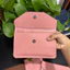 Ví Đựng Giấy Tờ Đăng Kiểm Xe Ô Tô Da Bò Togo, Mềm Mịn, Bền Bỉ - Màu Hồng VDK-DB-PINK