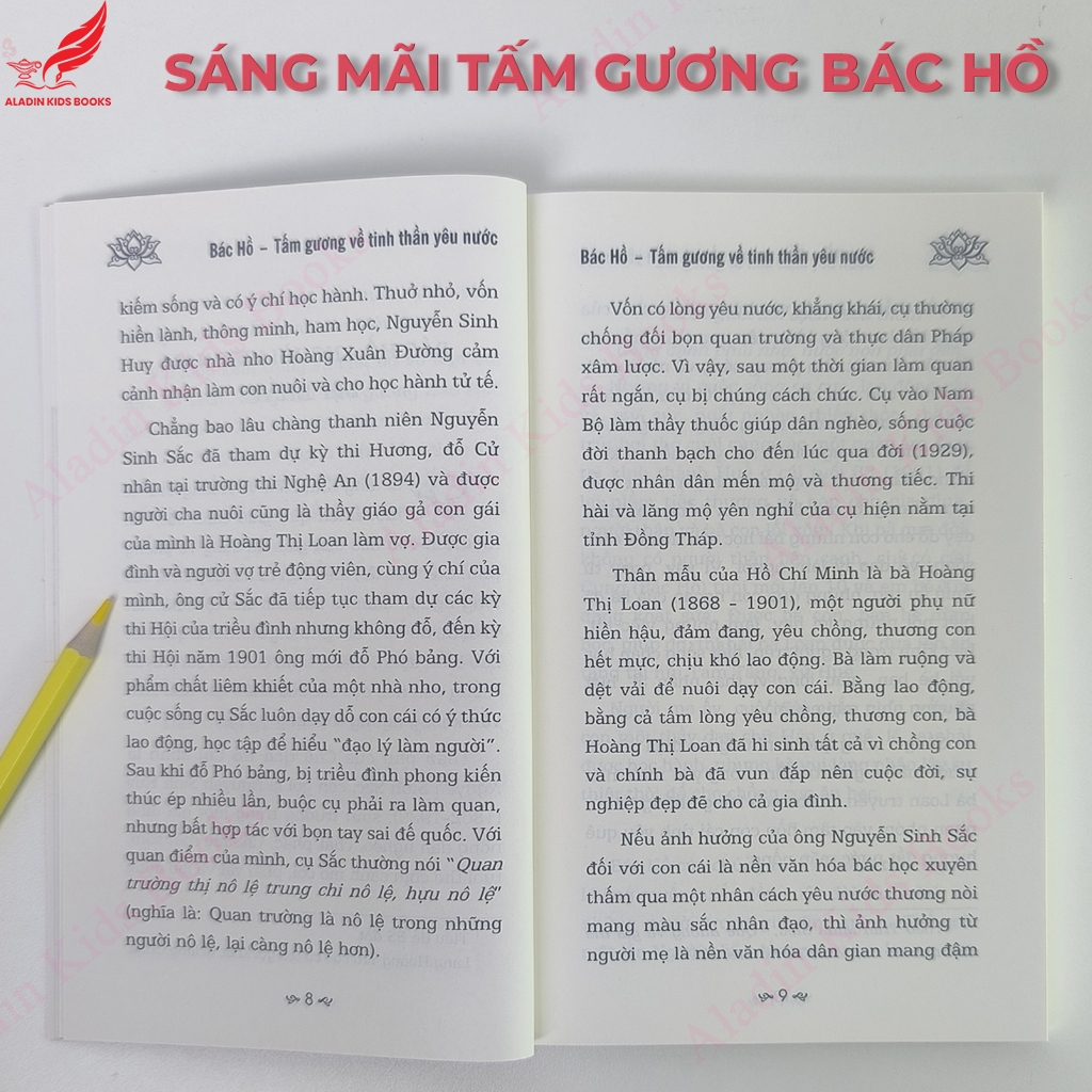 Sách Bác Hồ Tấm Gương Về Tinh Thần Yêu Nước - Sáng Mãi Tấm Gương Bác Hồ Sách về Bác Hồ cho thiếu nhi