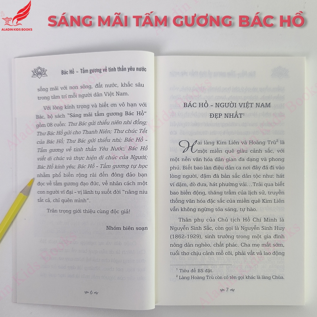 Sách Bác Hồ Tấm Gương Về Tinh Thần Yêu Nước - Sáng Mãi Tấm Gương Bác Hồ Sách về Bác Hồ cho thiếu nhi