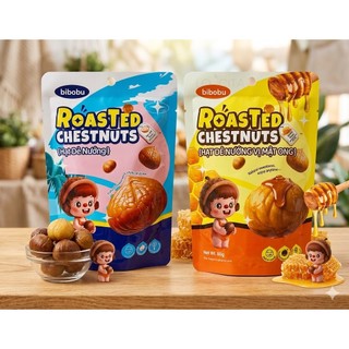COMBO 10/20/30/50 HẠT DẺ NƯỚNG BIBOBU VỊ MUỐI BIỂN/MẬT ONG GÓI 80G - HÀNG NHẬP KHẨU