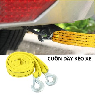 Cáp kéo ô tô, Dây kéo cường độ cao hạng nặng, Bộ cứu hộ khẩn cấp 3 Tấn có móc Cáp thép khẩn cấp