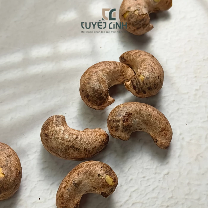 Hạt Điều Rang Muối Tuyết Linh Hộp 500g Loại A+ Size Cồ Hạt Dinh Dưỡng Giòn Béo Tự Nhiên, Quà Biếu Ca