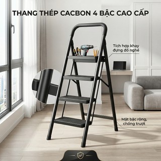 Thang Gấp Gọn Thang Chữ A Thang Nhôm Gấp Gọn 4-8 Bậc Tải Trọng 500kg Bảo hành 2 năm