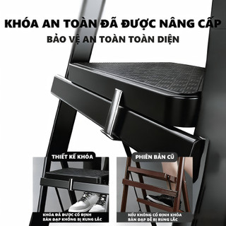 Thang Gấp Gọn Thang Chữ A Thang Nhôm Gấp Gọn 4-8 Bậc Tải Trọng 500kg Bảo hành 2 năm