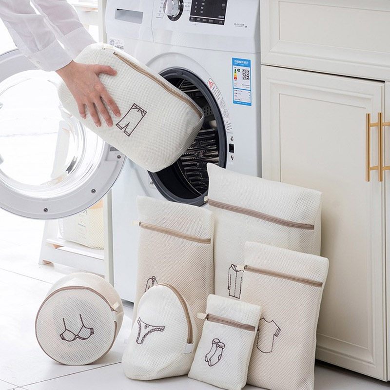 Kaleis Túi Giặt Quần Áo 6 Món 3 Lớp Cao Cấp Lưới Giặt Đồ Lót, Tất Vớ, Chống Biến Dạng, Khóa Kéo Bền, Túi Giặt Phân Loại