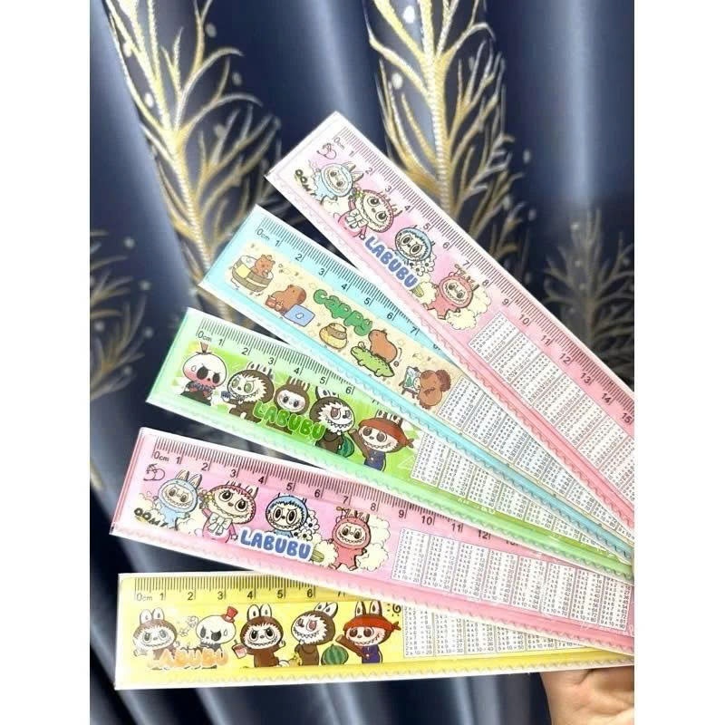 Combo 3 Thước Kẻ Bảng Cửu Chương, Hình Siêu Cute Bé Học Toán Nhanh,