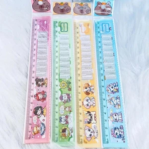 Combo 3 Thước Kẻ Bảng Cửu Chương, Hình Siêu Cute Bé Học Toán Nhanh,