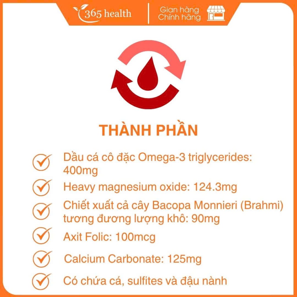 Neurocard Max - Viên uống hỗ trợ não bộ và tim mạch từ nguồn dưỡng chất tự nhiên hộp 60 viên