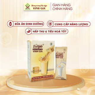 Combo 03 hộp Ngũ cốc Enzyme Đông trùng ha thảo Vinh Gia - bữa ăn Dinh Dưỡng Pha Nóng/Lạnh Tiện Lợi