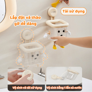 Kệ Để Đồ Nhà Tắm Dán Tường Chịu Lực Tốt Có Lỗ THoát Nước Hình CHÚ HỀ - Giá Đựng Đồ Nhà Tắm, Phòng Ngủ, Nhà Bếp