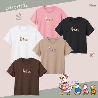 Áo thun Babytee basic hình vịt vàng dễ thương - cotton cao cấp phong cách hàn quốc xinh xắn
