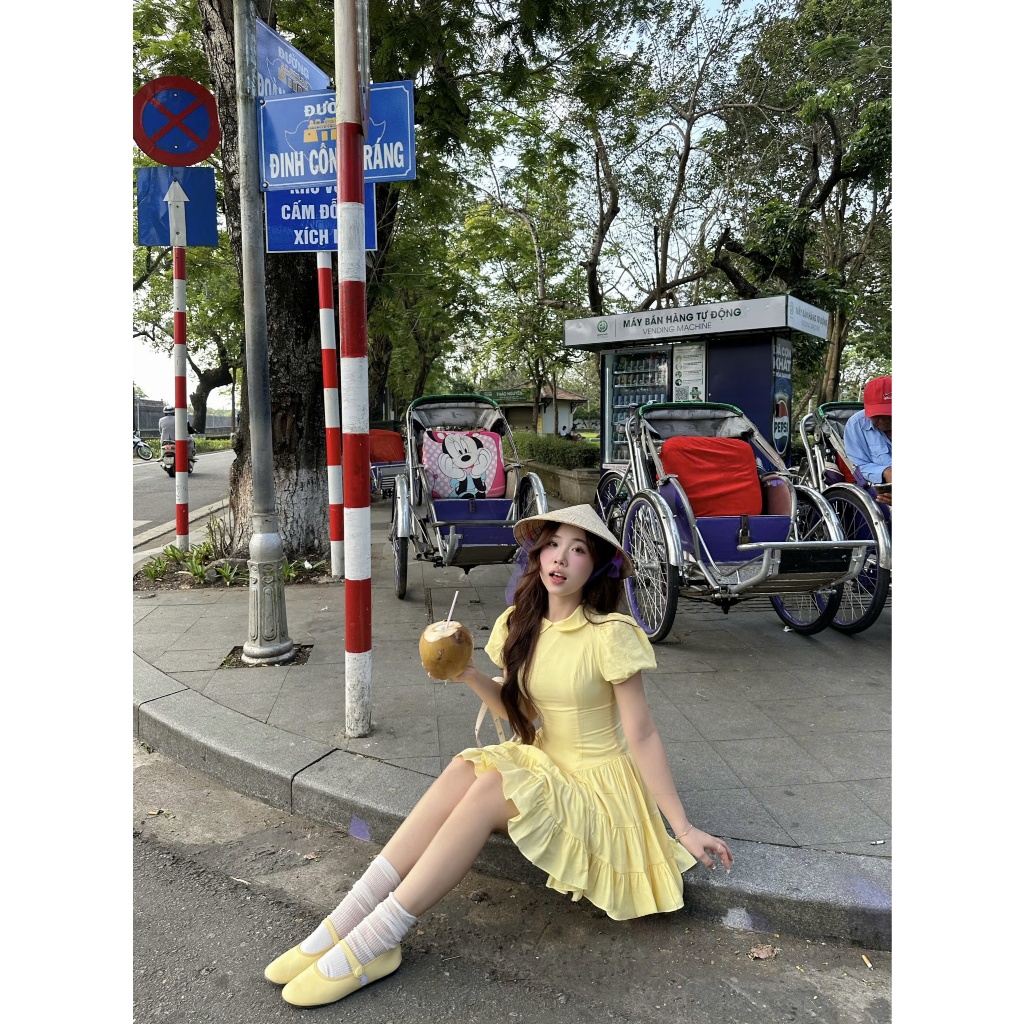 Đầm Nữ RYNDO DRESS Cổ Sen Form Xòe Công Chúa SECODEE