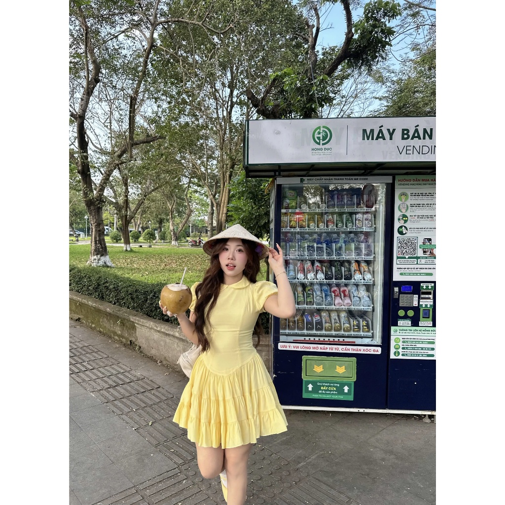 Đầm Nữ RYNDO DRESS Cổ Sen Form Xòe Công Chúa SECODEE