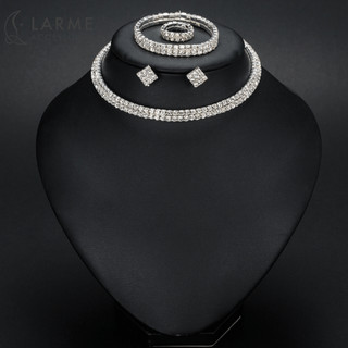 Bộ trang sức 4 món dự tiệc kiềng cổ sang trọng Larme accessories -BTS015