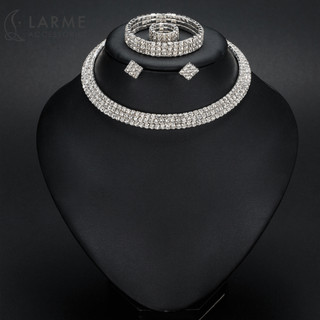 Bộ trang sức 4 món dự tiệc kiềng cổ sang trọng Larme accessories -BTS015