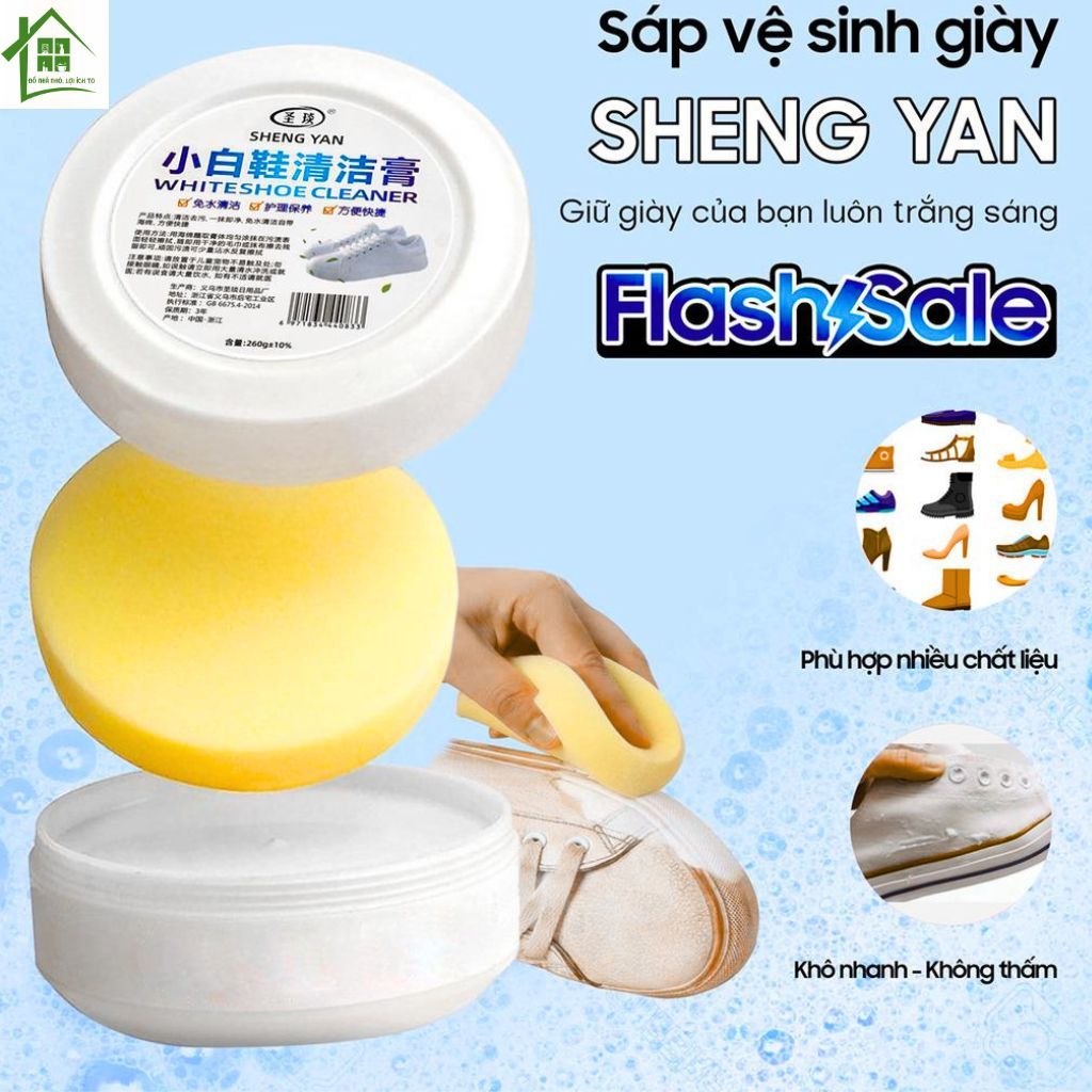 Kem vệ sinh giày da trắng, da lộn ba lô, áo da, túi xách đánh bóng bảo vệ đồ da đa năng Shoes 2h.
